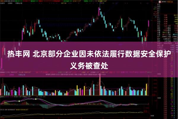 热丰网 北京部分企业因未依法履行数据安全保护义务被查处