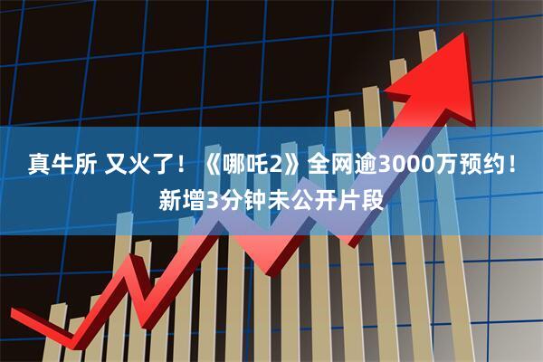 真牛所 又火了！《哪吒2》全网逾3000万预约！新增3分钟未公开片段